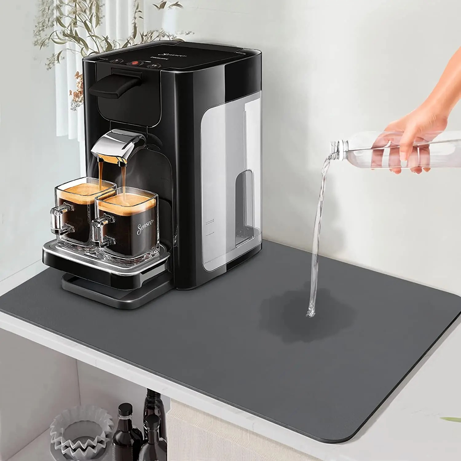 Bar Mat Rubber - Tapete Super Absorvente para Louças de