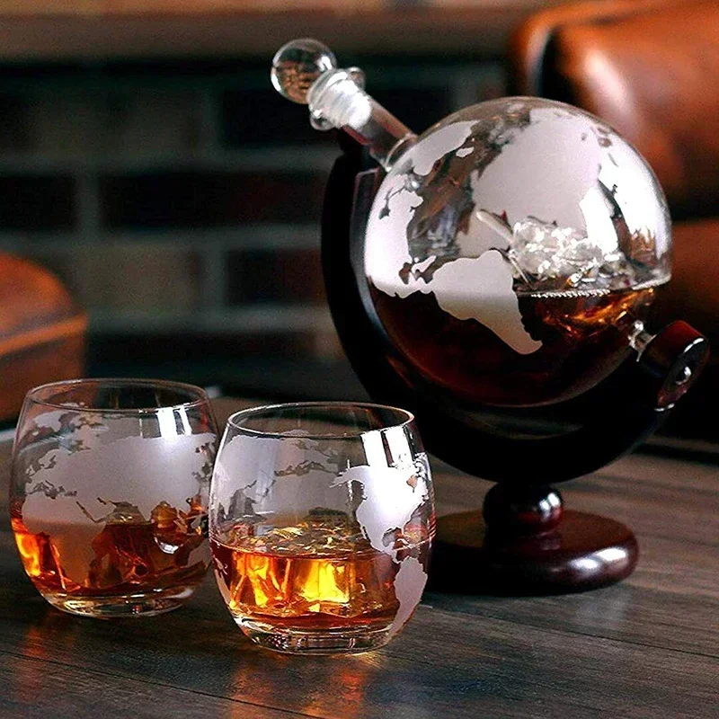 Decanter Globe Set - Conjunto criativo de decantador de globo