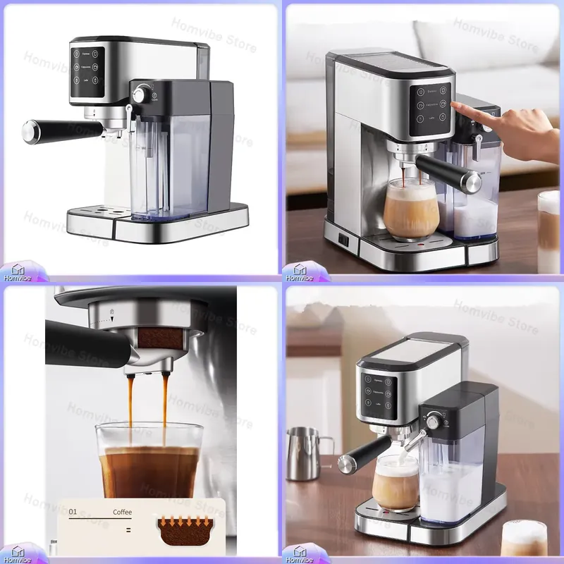 Home Barista - Máquina de Café Espresso em Aço
