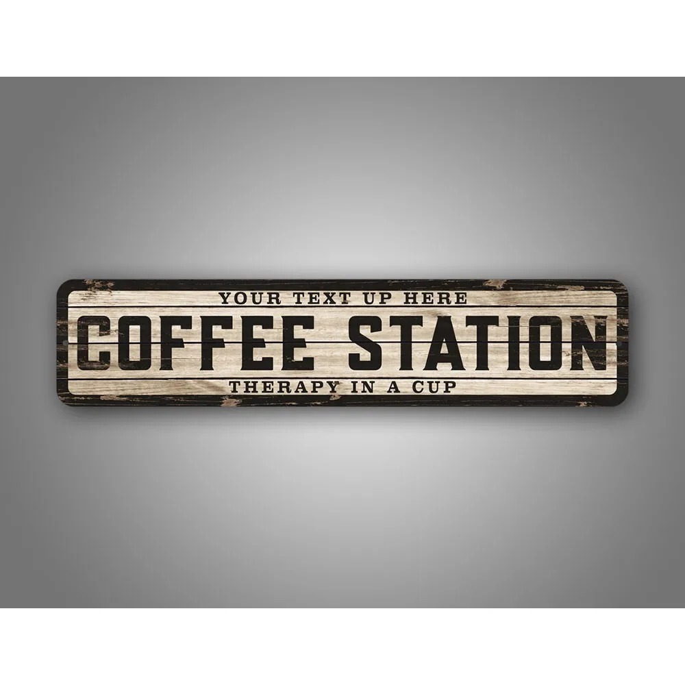 Home Bar And Kitchen - Placa de Madeira Envelhecida com Logotipo