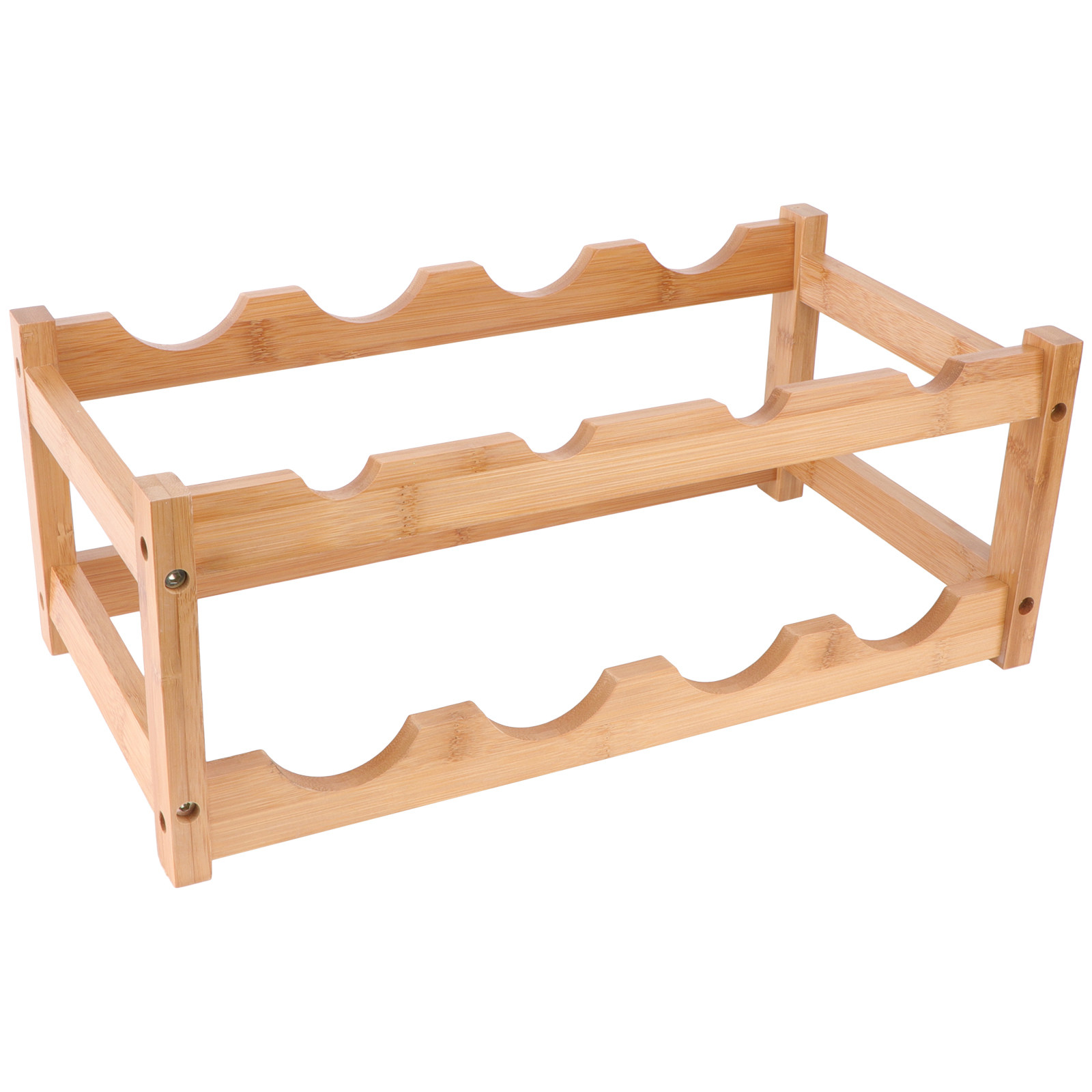 Home Bar Stand - Suporte de Vinho Duplo em Madeira