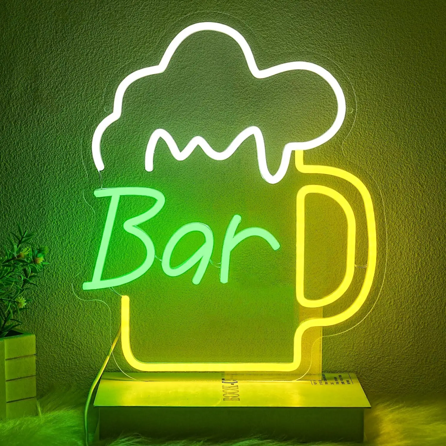 Home Bar And Kitchen - Letreiro Neon de Cerveja com LED