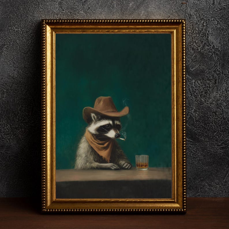 Home Bar Lounge - Arte de Parede em Tela Vintage