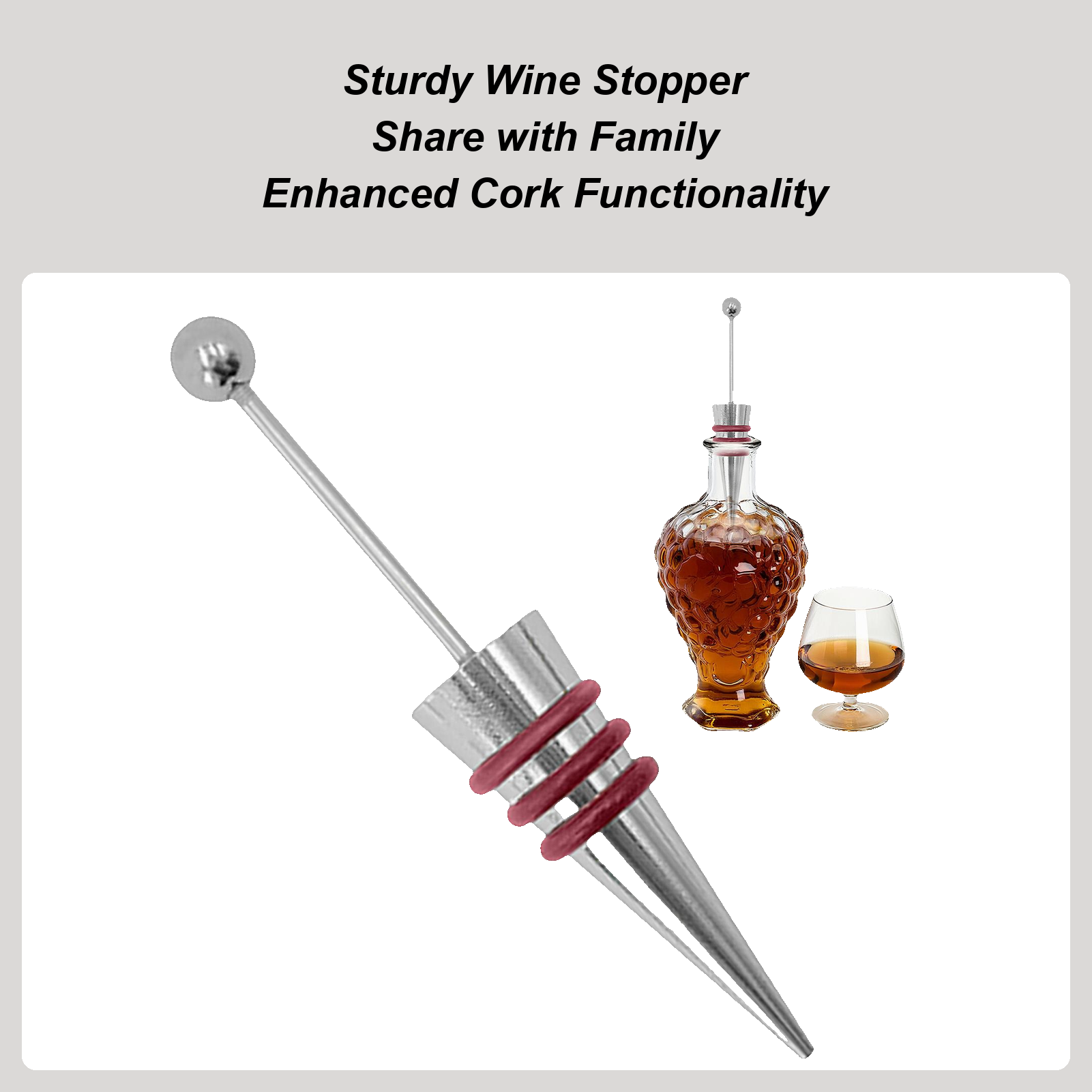 Home Bar Supplies - Rolha de vinho de liga de
