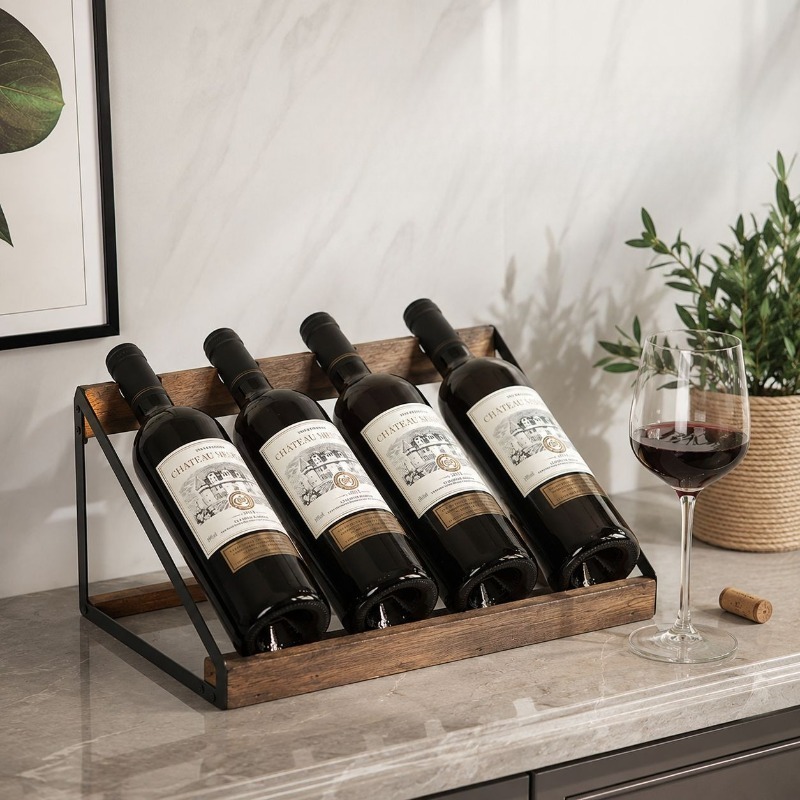 Suporte de Madeira para Garraf - Home Bar Stand avaliação e preço