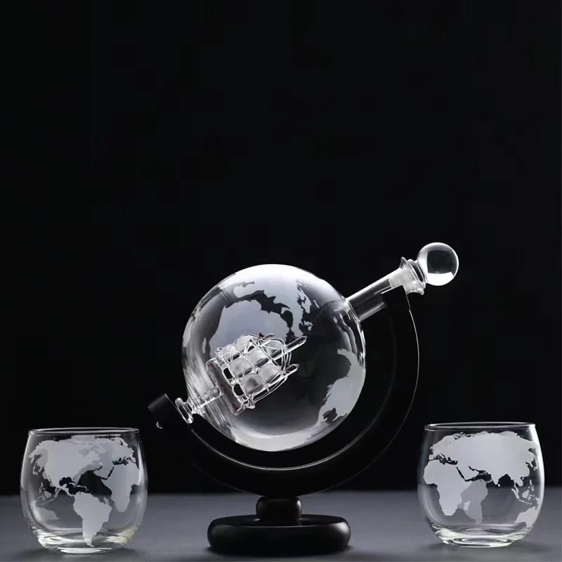 Conjunto de vidro de uísque gl - Decanter Globe Set avaliação e preço