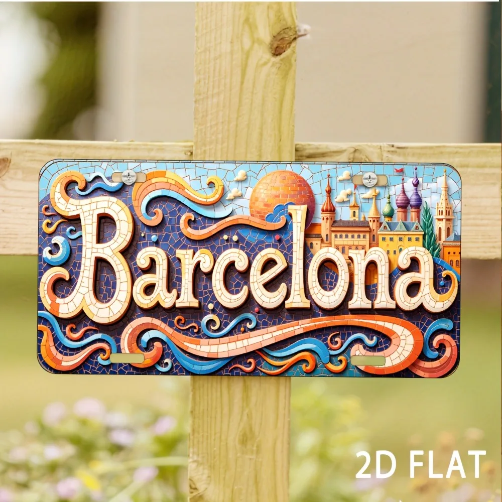 Placa 2D Plana de Barcelona -  - Home Barcelona avaliação e preço