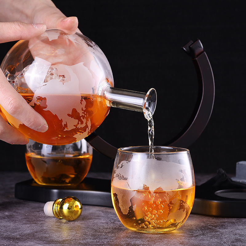 Decantador De Globo Criativo C - Decanter Globe Set avaliação e preço