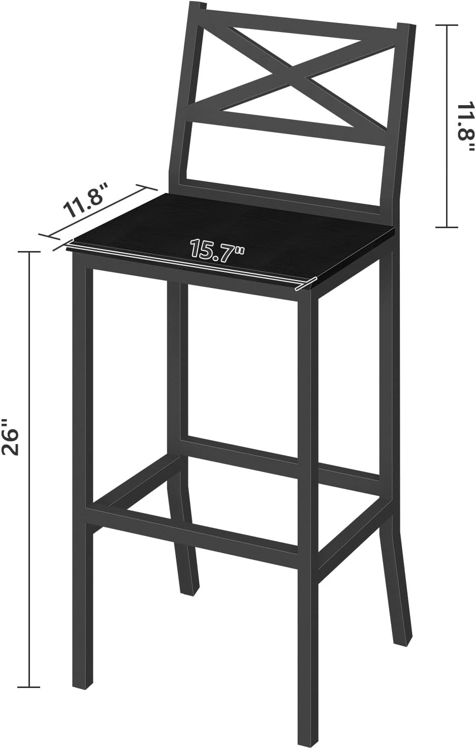 Cadeiras de Bar, Conjunto de 2 - Home Bar And Counter avaliação e preço