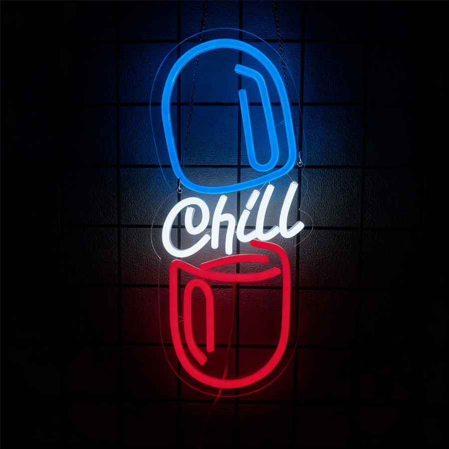 Letreiro de Neon LED Chill Zon - Home Bar Lounge avaliação e preço