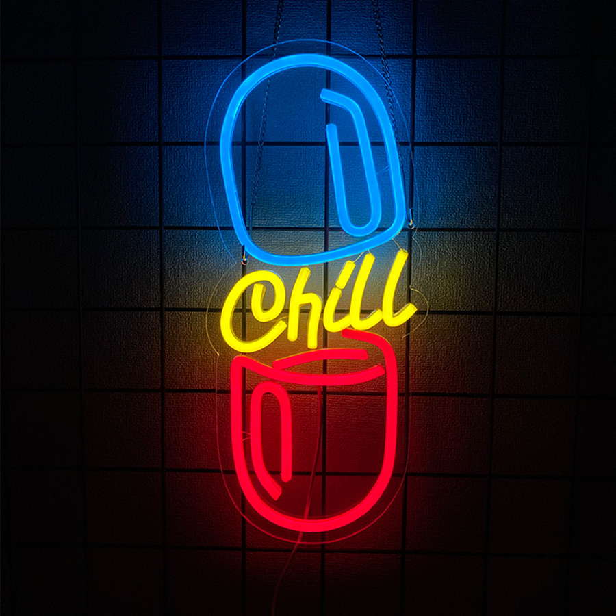 Letreiro de Neon LED Chill Zon - Home Bar Lounge avaliação e preço