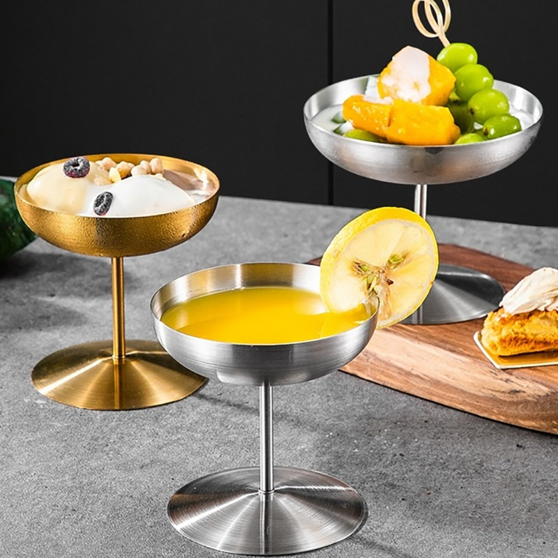Copo de sorvete de aço inoxidá - Home Bar Supplies avaliação e preço