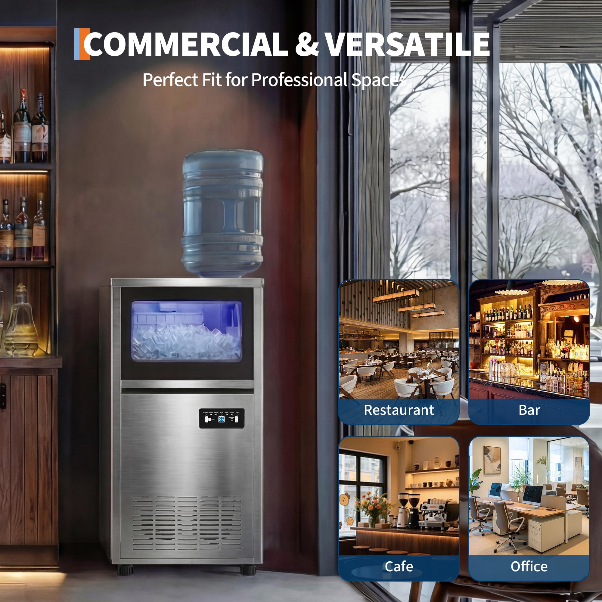Máquina de Gelo Comercial 120l - Home Bar And Counter avaliação e preço