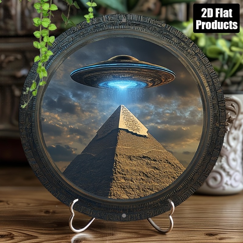 Pirâmide ufo tema redondo alum - Home Bar And Kitchen avaliação e preço