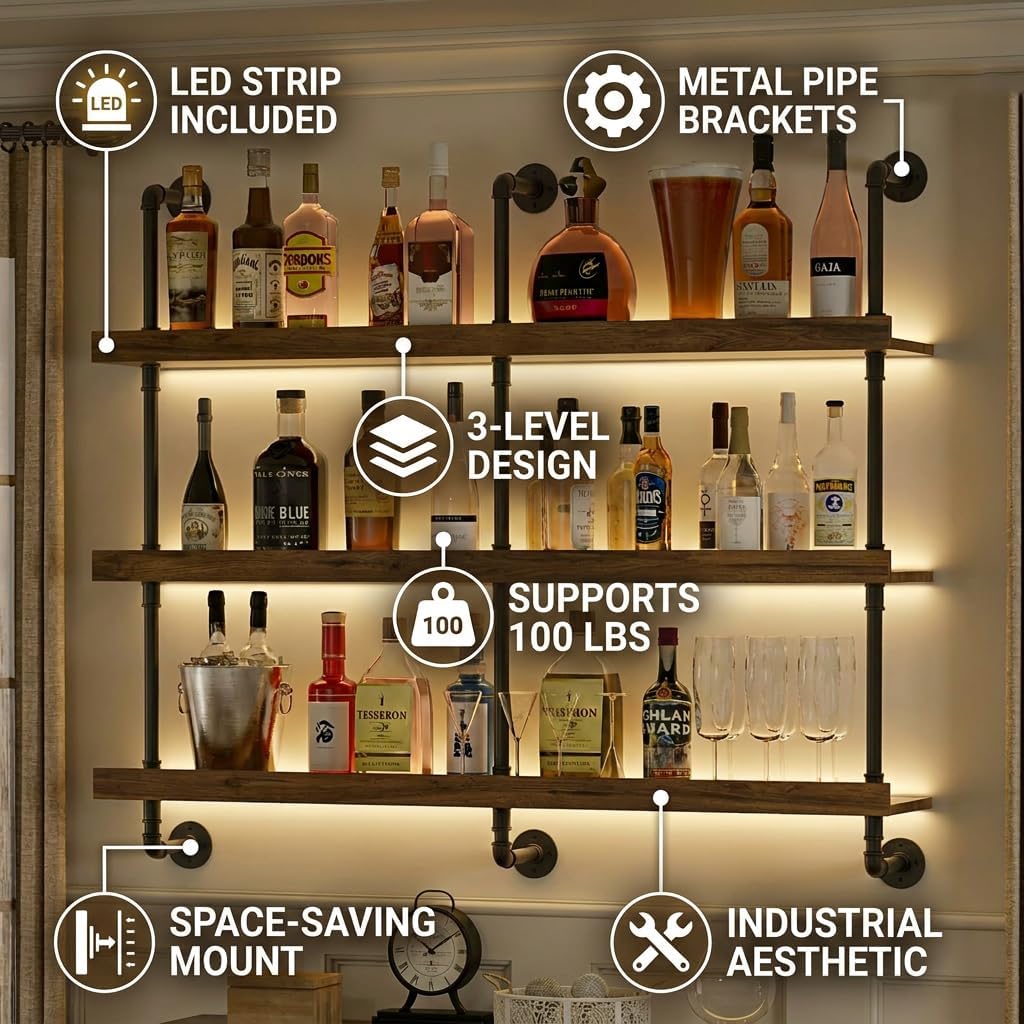Suporte de parede para garrafa - Home Bar Stand avaliação e preço