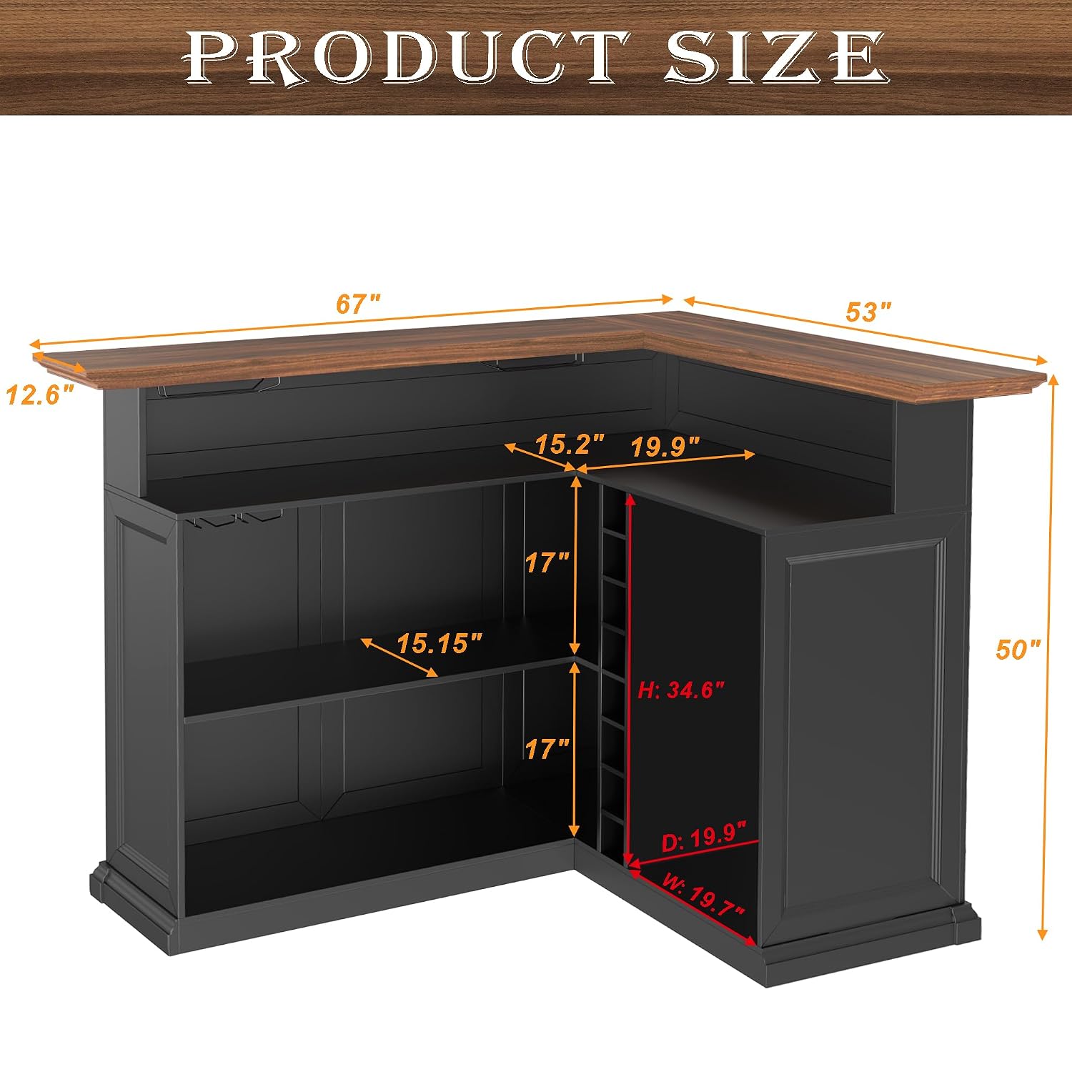 Armário de Bar em L para Casa  - Home Bar And Fridge avaliação e preço